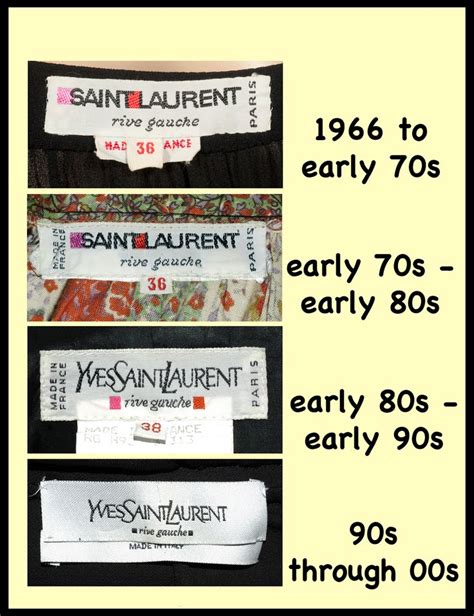 ysl vintage tag